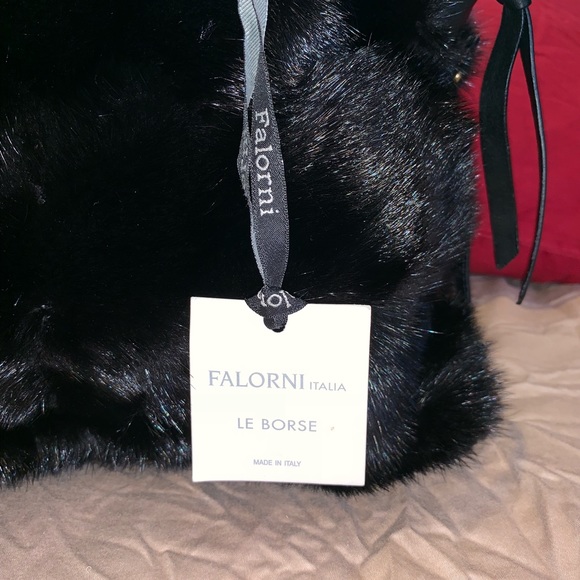 FALORNI LE BORSE MINK and LEATHER BAG - Picture 2 of 10